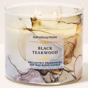 BLACK TEAKWOOD 3-Wick Candle